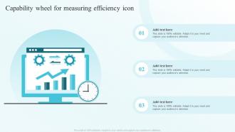 Capability Wheel For Measuring Efficiency Icon