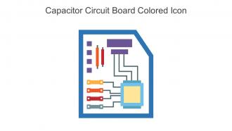 Capacitor Circuit Board Colored Icon In Powerpoint Pptx Png And Editable Eps Format