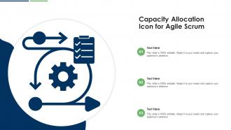 Capacity Allocation Icon For Agile Scrum
