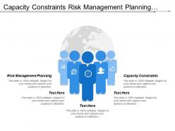 Capacity constraints risk management planning strategy initiatives facility management