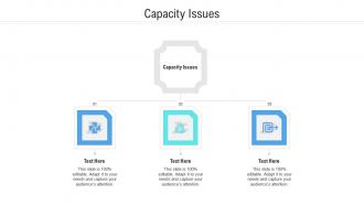 Capacity issues ppt powerpoint presentation ideas file formats cpb