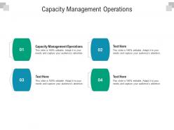 Capacity management operations ppt powerpoint presentation outline styles cpb