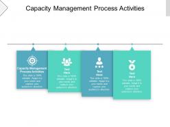 Capacity management process activities ppt powerpoint presentation icon slide cpb