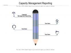 Capacity management reporting ppt powerpoint presentation ideas graphics pictures cpb