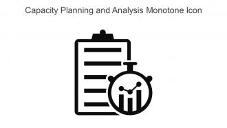 Capacity Planning And Analysis Monotone Icon In Powerpoint Pptx Png And Editable Eps Format
