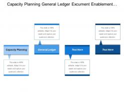 Capacity Planning General Ledger Excument Enablement Company Vision