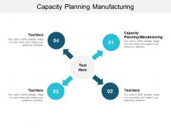 Capacity planning manufacturing ppt powerpoint presentation layouts background image cpb