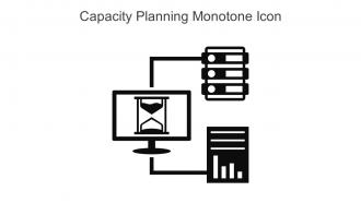 Capacity Planning Monotone Icon In Powerpoint Pptx Png And Editable Eps Format