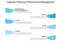 Capacity planning performance management ppt powerpoint presentation show icon cpb