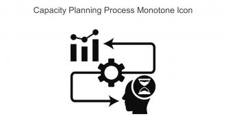 Capacity Planning Process Monotone Icon In Powerpoint Pptx Png And Editable Eps Format