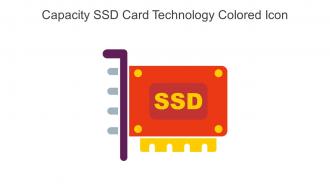Capacity SSD Card Technology Colored Icon In Powerpoint Pptx Png And Editable Eps Format