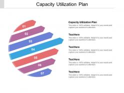 Capacity utilization plan ppt powerpoint presentation file deck cpb