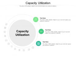 Capacity utilization ppt powerpoint presentation inspiration background image cpb