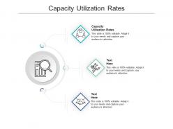 Capacity utilization rates ppt powerpoint presentation outline structure cpb
