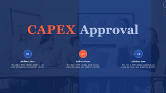 CAPEX Approval Ppt Powerpoint Presentation File Diagrams
