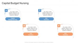 Capital Budget Nursing In Powerpoint And Google Slides Cpb
