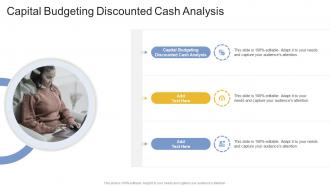 Capital Budgeting Discounted Cash Analysis In Powerpoint And Google Slides Cpb