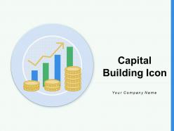 Capital Building Icon Investment Arrow Symbol Financial Calculator