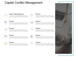 Capital conflict management ppt powerpoint presentation summary samples cpb