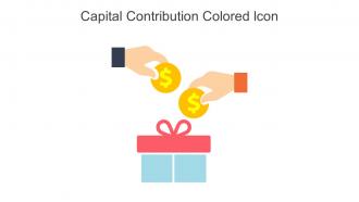 Capital Contribution Colored Icon In Powerpoint Pptx Png And Editable Eps Format