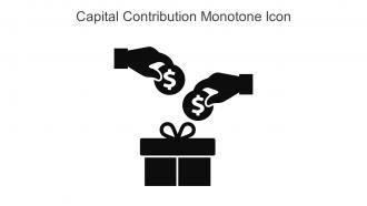 Capital Contribution Monotone Icon In Powerpoint Pptx Png And Editable Eps Format