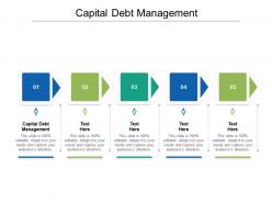 Capital debt management ppt powerpoint presentation model background image cpb