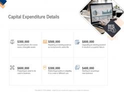 Capital expenditure details infrastructure management service ppt professional visual aids