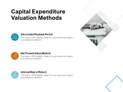 Capital expenditure valuation methods internal rate ppt powerpoint presentation