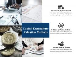 Capital expenditure valuation methods ppt gallery