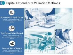 Capital expenditure valuation methods ppt icon