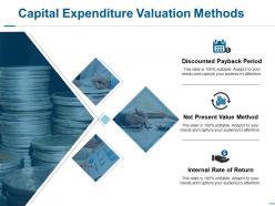 Capital expenditure valuation methods ppt show structure