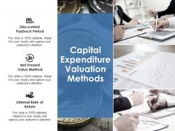 Capital expenditure valuation methods ppt styles smartart