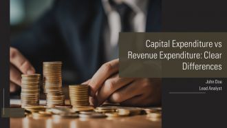 Capital Expenditure Vs Revenue Expenditure Clear Differences PPT Outline AT