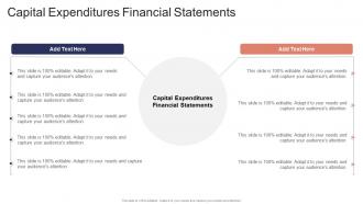 Capital Expenditures Financial Statements In Powerpoint And Google Slides Cpb