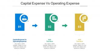 Capital Expense Vs Operating Expense Ppt Powerpoint Presentation Inspiration Cpb