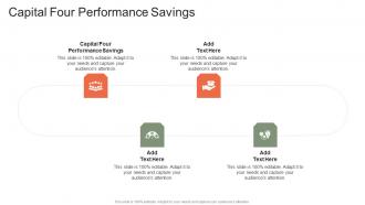 Capital Four Performance Savings In Powerpoint And Google Slides Cpb