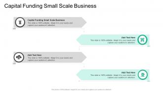 Capital Funding Small Scale Business In Powerpoint And Google Slides Cpb