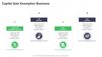 Capital Gain Exemption Business In Powerpoint And Google Slides Cpb