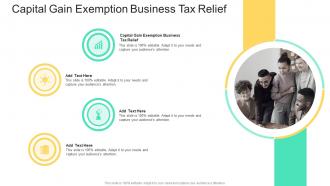 Capital Gain Exemption Business Tax Relief In Powerpoint And Google Slides Cpb
