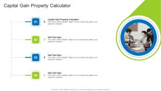Capital Gain Property Calculator In Powerpoint And Google Slides Cpb