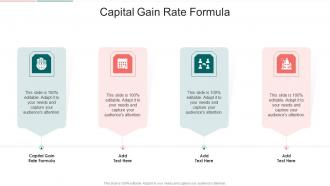 Capital Gain Rate Formula In Powerpoint And Google Slides Cpb