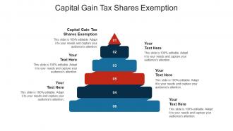 Capital gain tax shares exemption ppt powerpoint presentation styles graphics design cpb