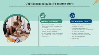 Capital Gaining Qualified Taxable Assets