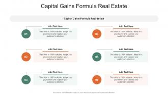 Capital Gains Formula Real Estate In Powerpoint And Google Slides Cpb