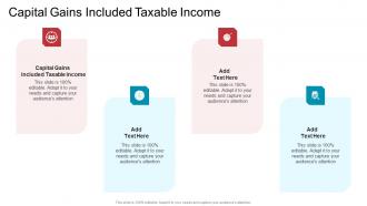 Capital Gains Included Taxable Income In Powerpoint And Google Slides Cpb