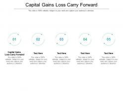 Capital gains loss carry forward ppt powerpoint presentation gallery model cpb