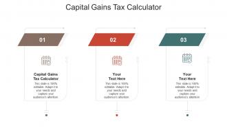 Capital gains tax calculator ppt powerpoint presentation infographic template cpb