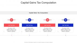 Capital Gains Tax Computation In Powerpoint And Google Slides Cpb