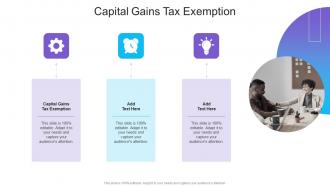 Capital Gains Tax Exemption In Powerpoint And Google Slides Cpb
