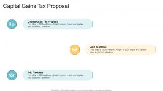 Capital Gains Tax Proposal In Powerpoint And Google Slides Cpb